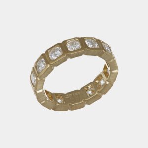 Girodito diamanti Infinity Satin Yellow - Gioielleria Casavola di Noci - anello in oro giallo 18 carati - idee regalo donna che ha tutto