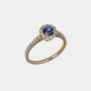 Anello zaffiro tondo 0.40 ct Prestige Rosé - Gioielleria Casavola di Noci - oro rosa con diamanti - idee per una proposta di matrimonio indimenticabile