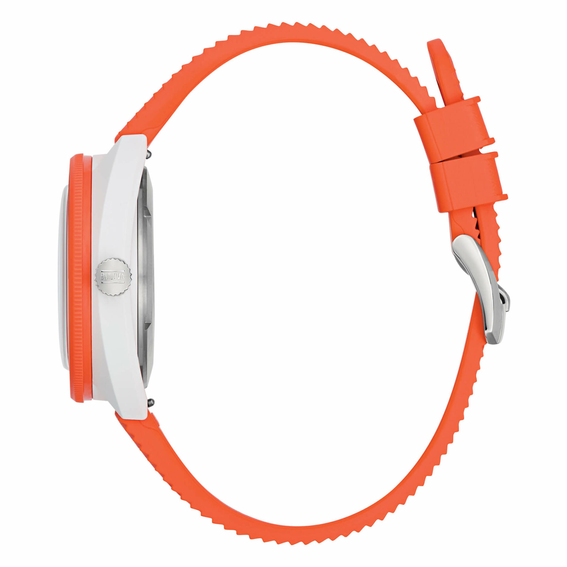 Bulova Snorkel 98B448 - Gioielleria Casavola di Noci - orologio sportivo subacqueo - modello Clown Fish - cinturino in gomma color arancione