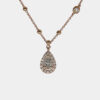 Collana diamante certificato taglio goccia Prestige Rosè - Gioielleria Casavola di Noci - idee regalo compleanno 50 anni moglie - in oro rosa 18 carati