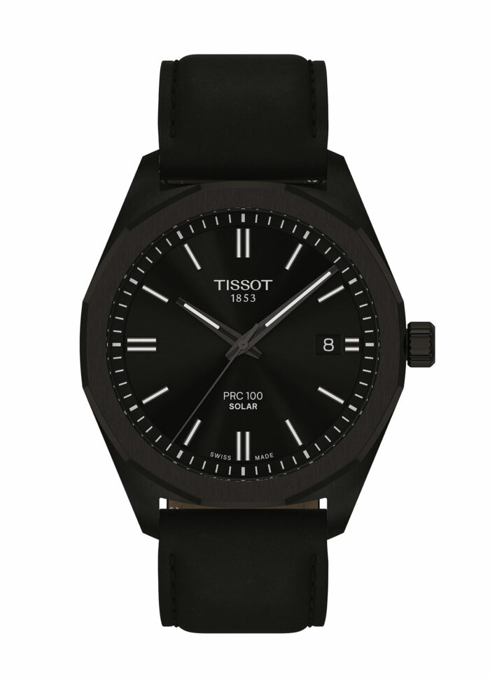 Tissot PRC 100 Solar T151.422.36.051.00 - Gioielleria Casavola di Noci - orologio svizzero con ricarica solare Lightmaster - ghiera in acciaio dodecagonale PVD color nero - cinturino in pelle