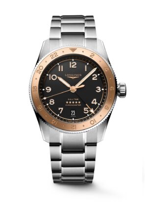 Longines Spirit Zulu Time 1925 L3.803.5.53.6 - Gioielleria Casavola di Noci - orologio automatico svizzero GMT in edizione speciale - ghiera in oro rosa 18 carati