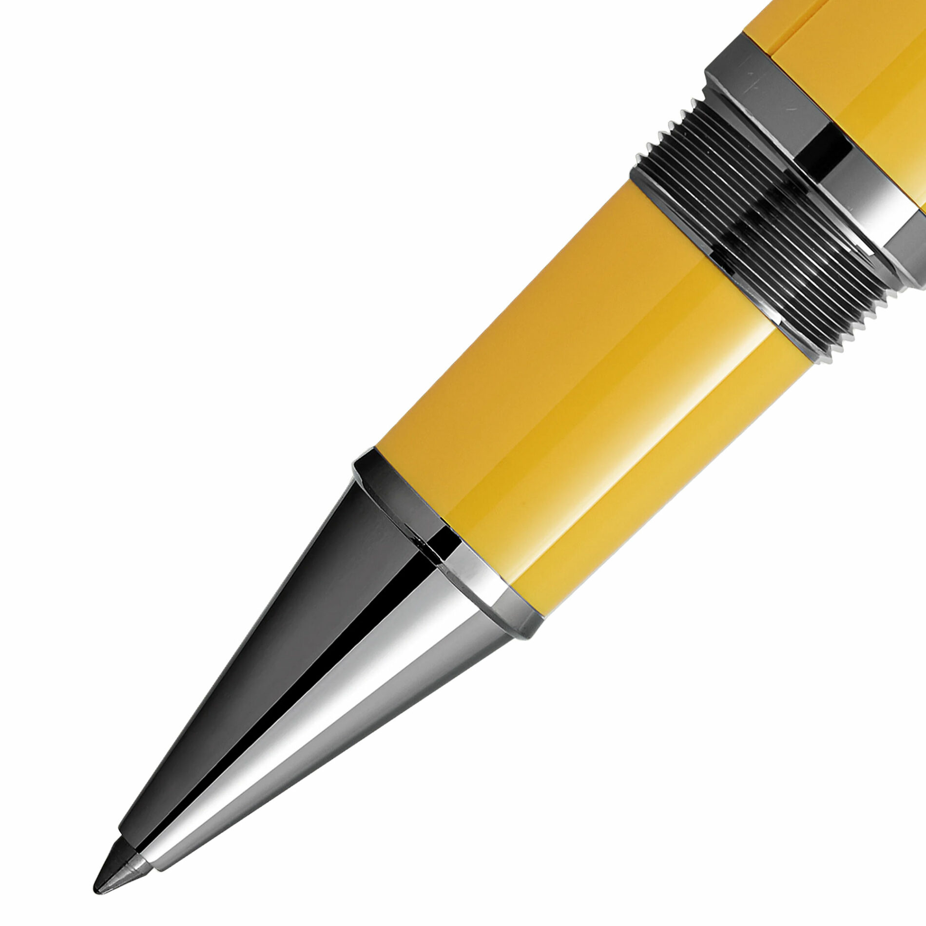 Montblanc Enzo Ferrari Roller 130662 - Gioielleria Casavola di Noci - penna in edizione speciale color giallo modena - dettagli color grigio canna di fucile - da collezione