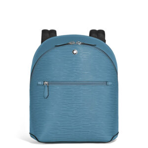 Montblanc zaino Meisterstuck 4810 199325 - Gioielleria Casavola di Noci - in pelle di vacchetta pieno fiore - colore blu fumé - idee regalo per una laurea importante