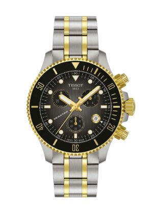 Tissot Seastar 1000 38MM T120.217.22.061.00 - Gioielleria Casavola di Noci - cronografo svizzero unisex - bracciale in acciaio INOX PVD bicolore oro giallo argento