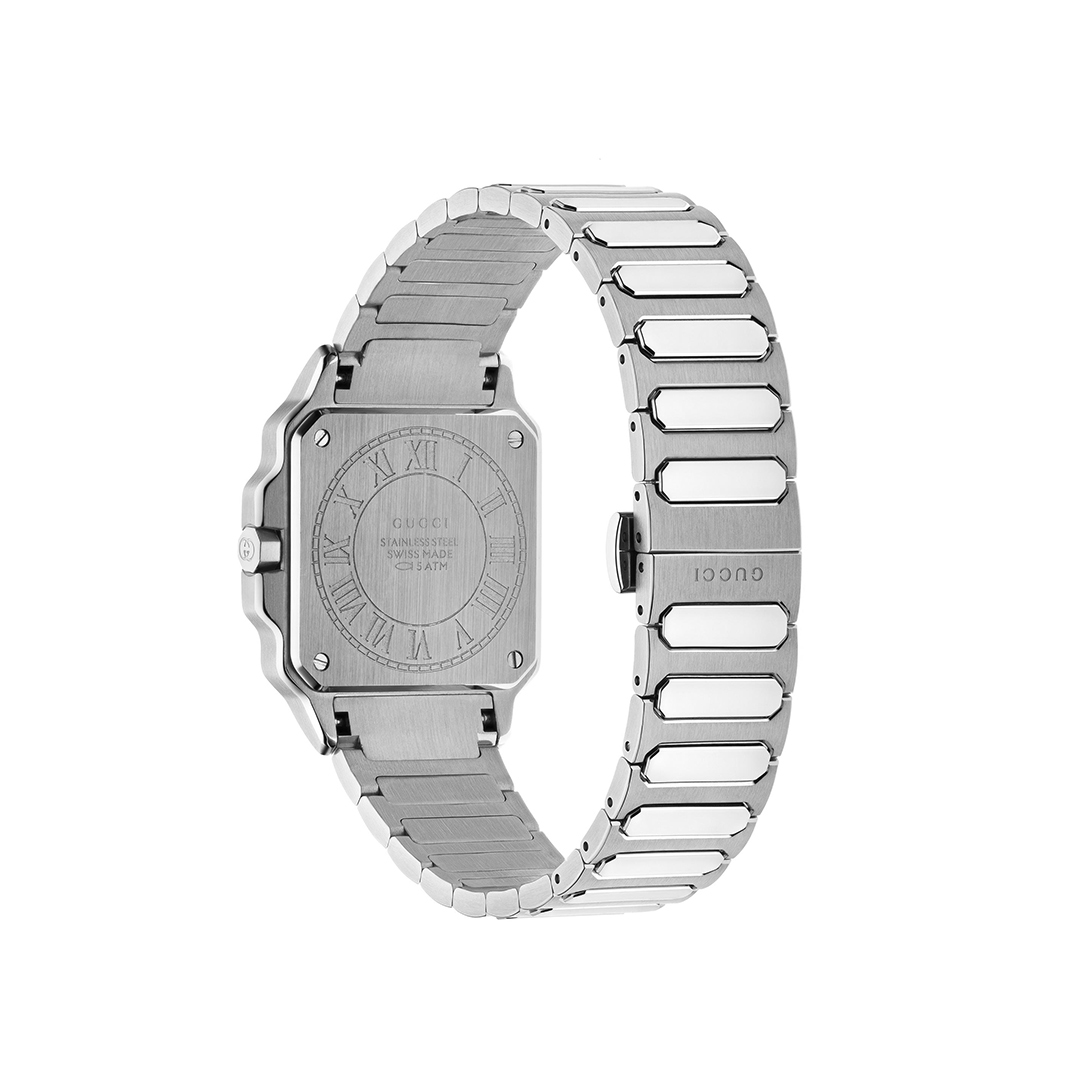 Gucci G-Flat YA166505 - Gioielleria Casavola di Noci - orologio svizzero unisex di forma ottagonale - bracciale in acciaio INOX