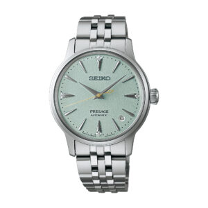 Seiko Presage Cocktail SRPL63J1 - Gioielleria Casavola di Noci - orologio automatico da donna con diamanti - quadrante verde chiaro - idee regalo compleanno moglie