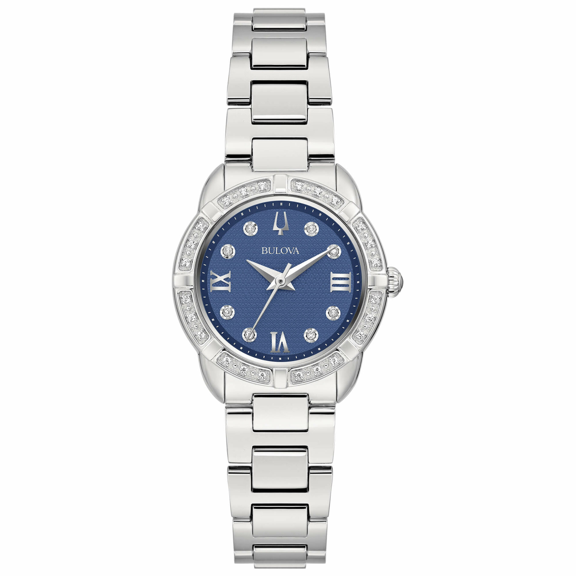 Bulova Classic Lady Diamonds 96R251 - Gioielleria Casavola di Noci - orologio da donna con quadrante color blu - idee regalo compleanno 50 anni migliore amica