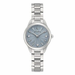 Bulova Sutton Lady Petite 96P255 - Gioielleria Casavola di Noci - orologio da donna con quadrante color lavanda e diamanti - idee regalo compleanno 40 anni migliore amica