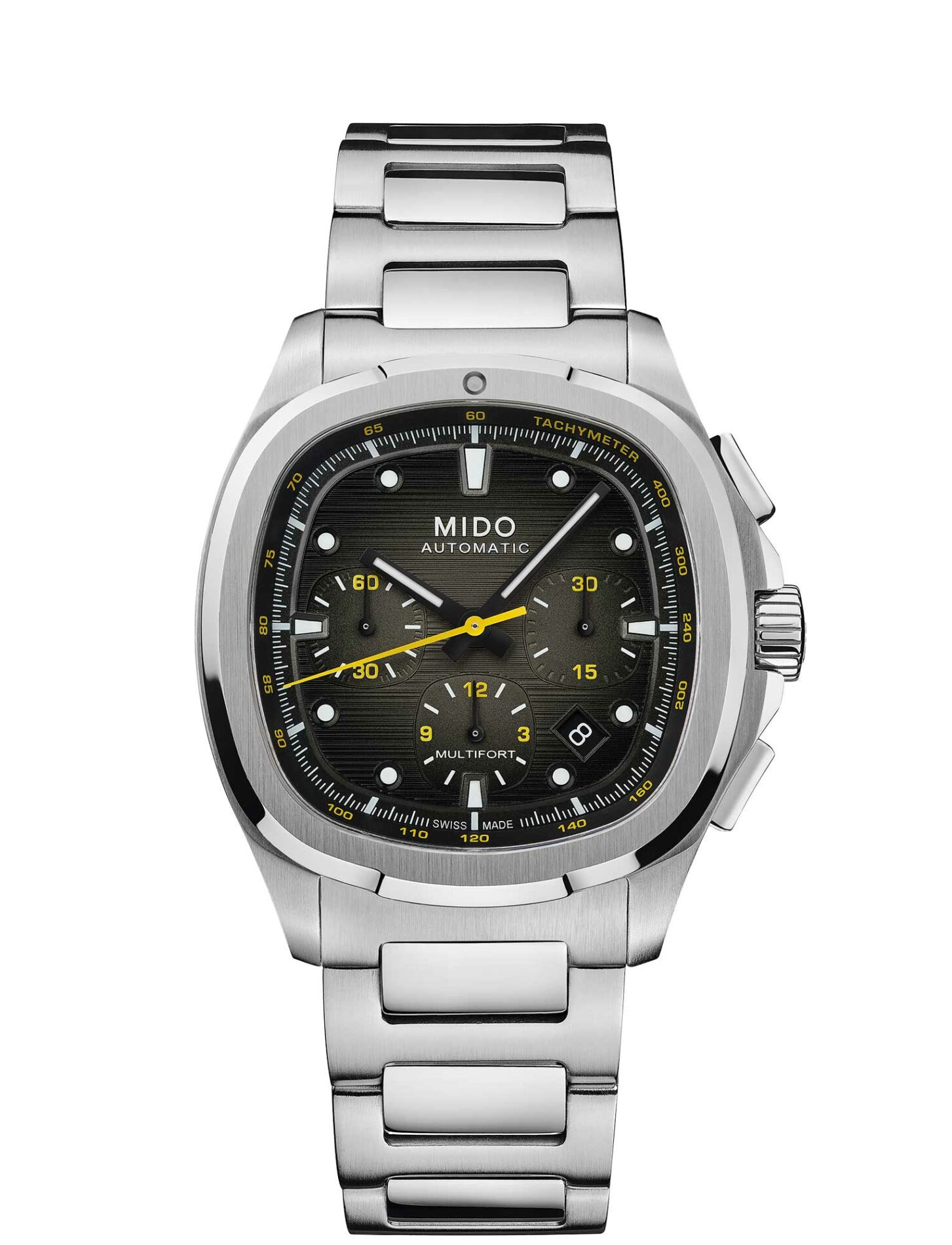 Mido Multifort TV Cronograph M049.527.11.081.00 - Gioielleria Casavola di Noci - orologio automatico svizzero da uomo con cassa in acciaio INOX - quadrante grigio sfumato