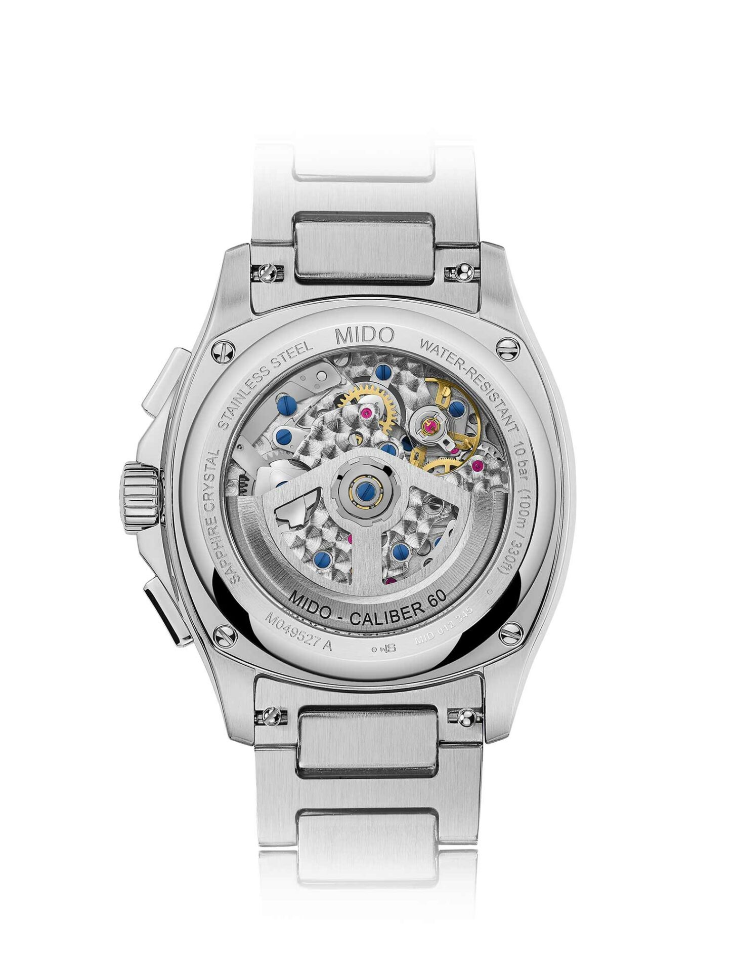 Mido Multifort TV Cronograph M049.527.11.081.00 - Gioielleria Casavola di Noci - orologio automatico svizzero da uomo con fondello trasparente