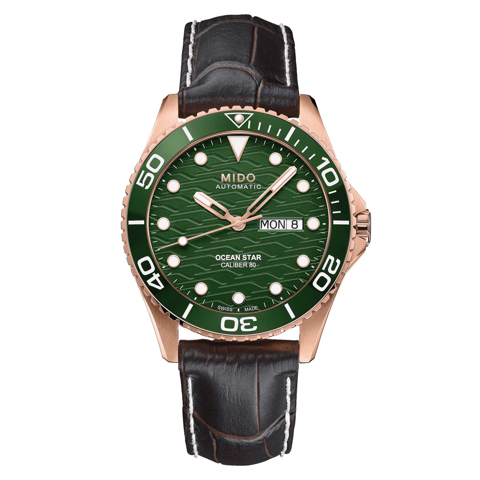 Mido Ocean Star 200C M042.430.36.091.00 - Gioielleria Casavola di Noci - orologio automatico svizzero con ghiera in ceramica color verde