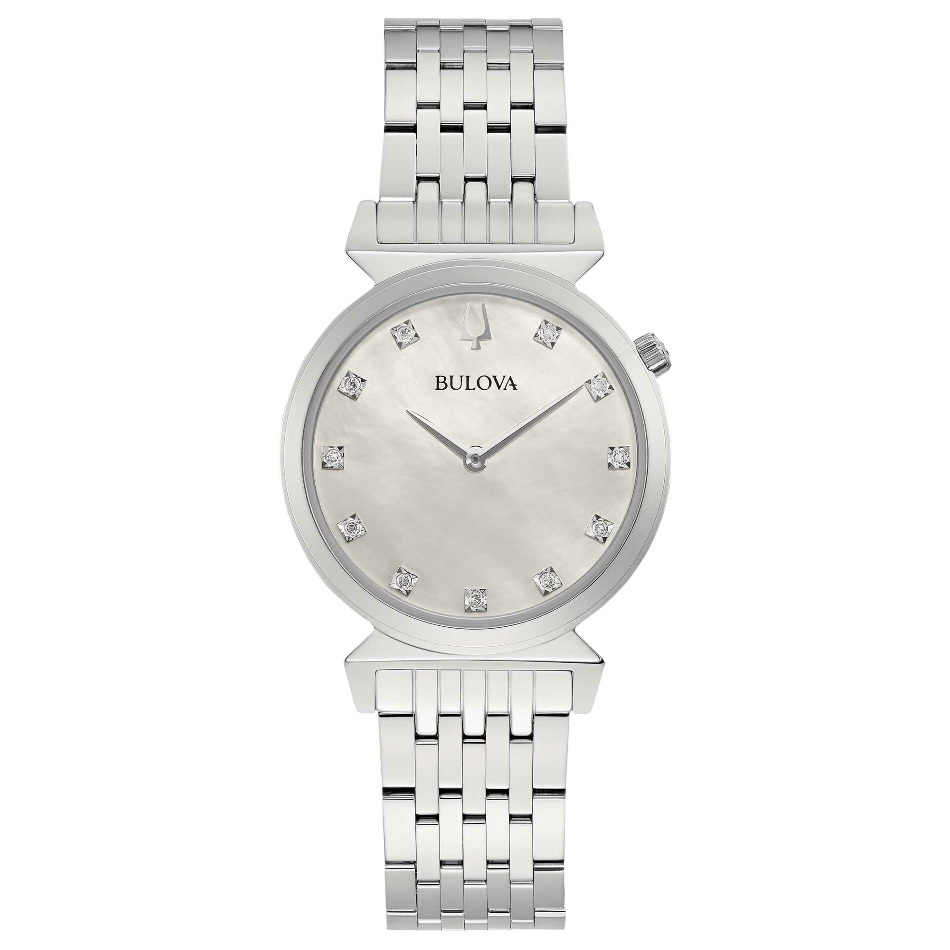 Bulova Regatta Lady 96P216 - Gioielleria Casavola di Noci - orologio al quarzo da donna con quadrante in madreperla ed indici diamanti - idee regalo compleanno 50 anni migliore amica