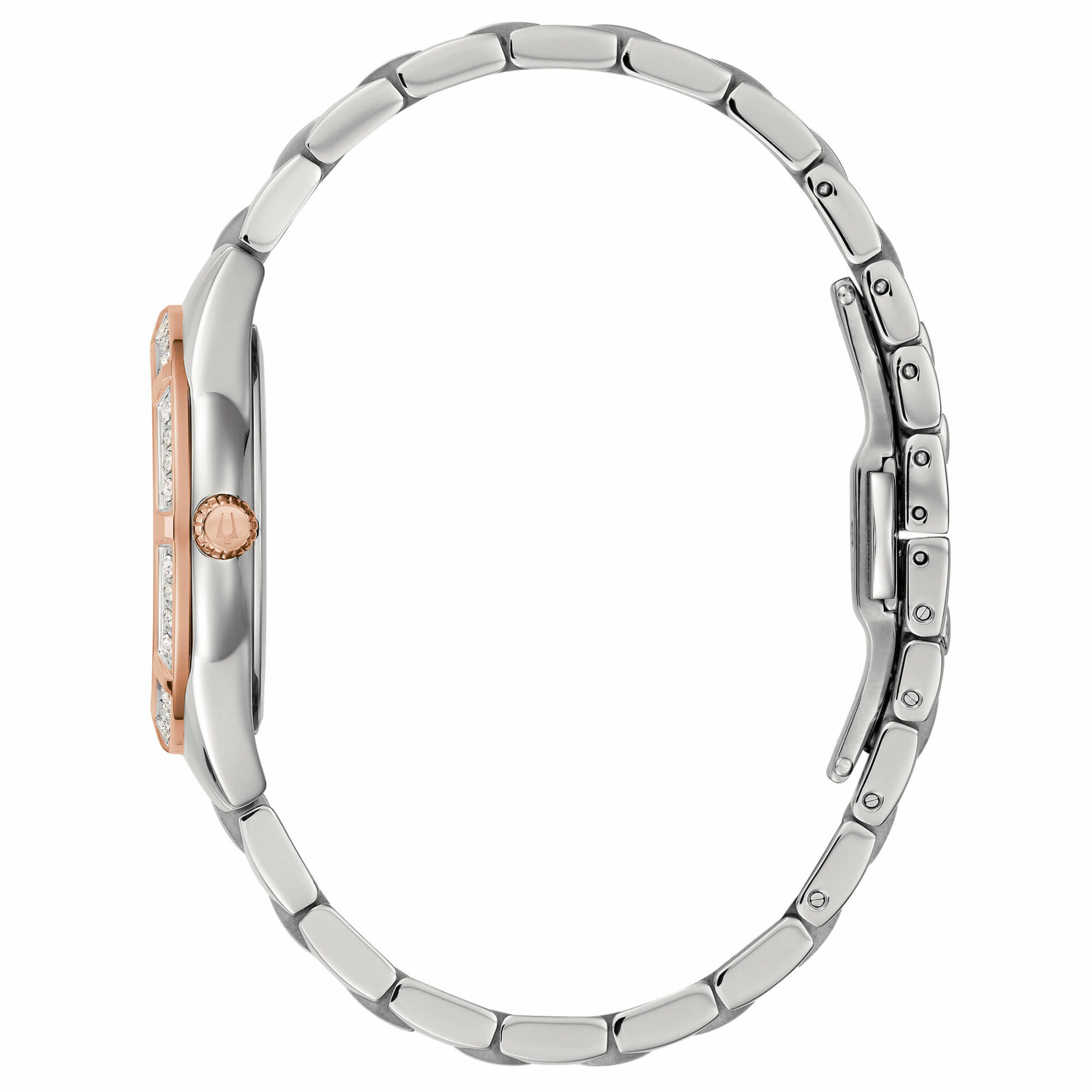 Bulova Sutton Lady 96R281 - Gioielleria Casavola di Noci - orologio al quarzo - cassa in acciaio INOX bicolore argento e oro rosa - idee regalo compleanno 50 anni migliore amica