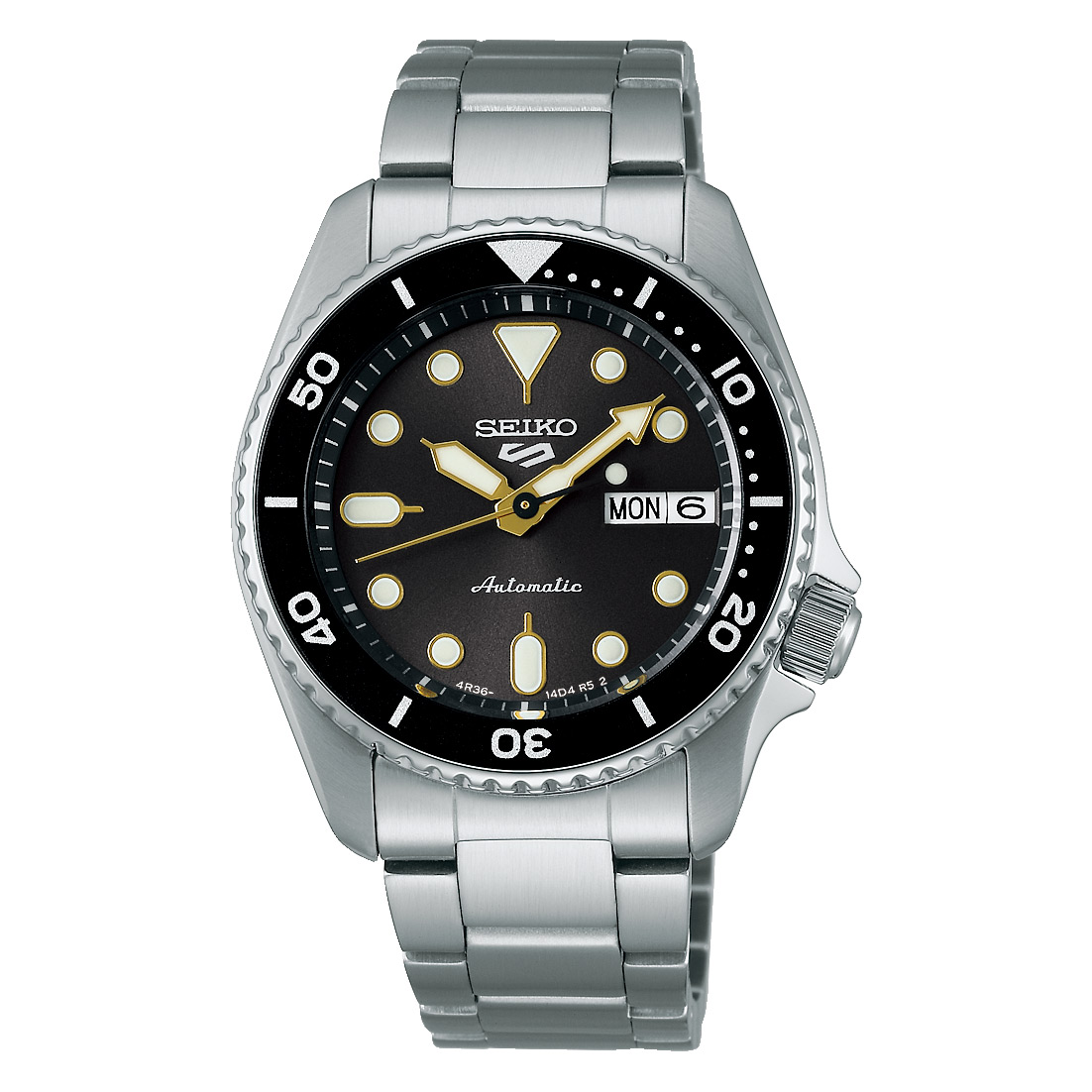 Seiko 5 Sports SRPL79K1 - Gioielleria Casavola di Noci - orologio automatico unisex con cassa da 38 mm - in acciaio INOX con ghiera color nero
