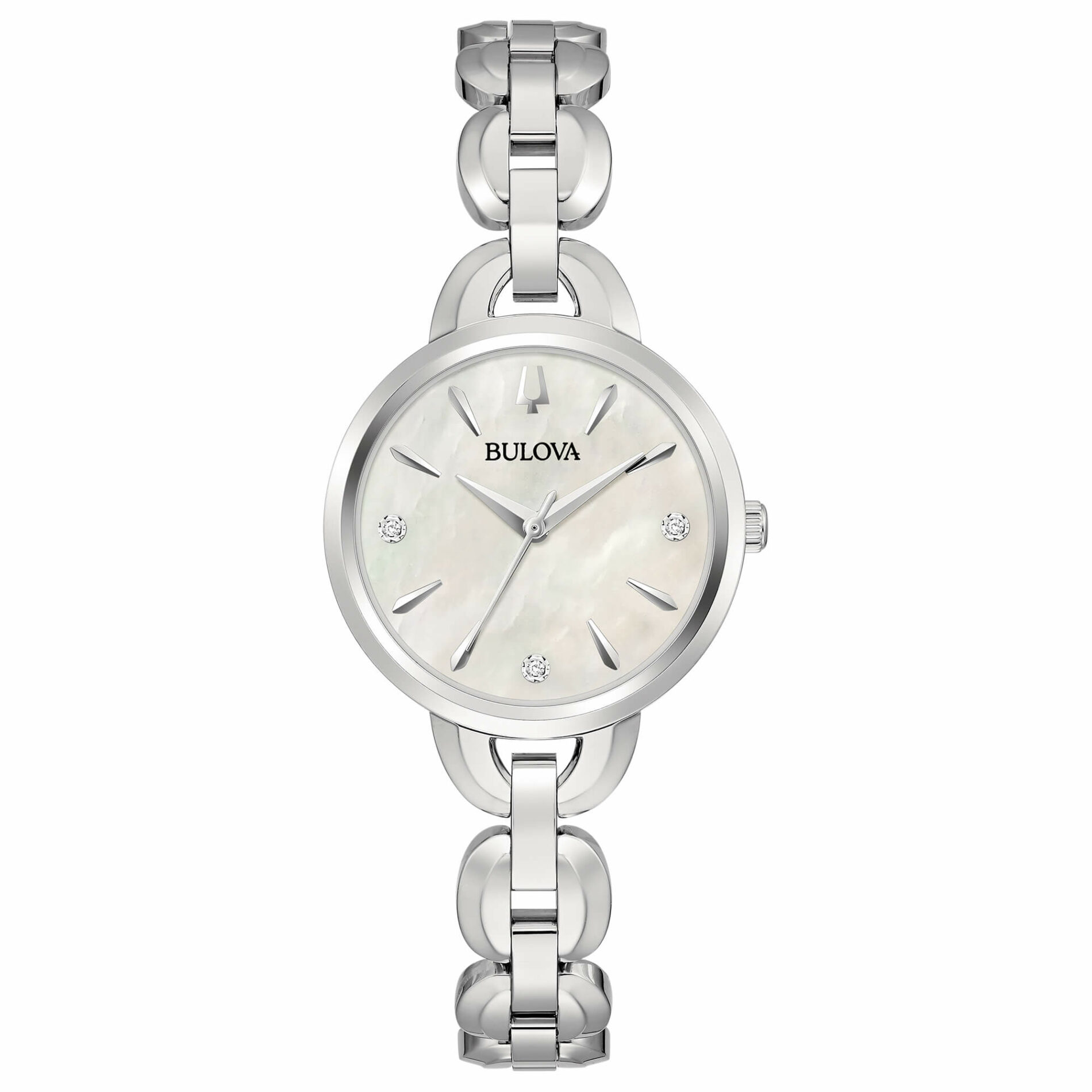 Bulova Classic Lady Diamonds 96P230 - Gioielleria Casavola di Noci - orologio da donna con quadrante in madreperla bianco - idee regalo compleanno 60 anni nonna