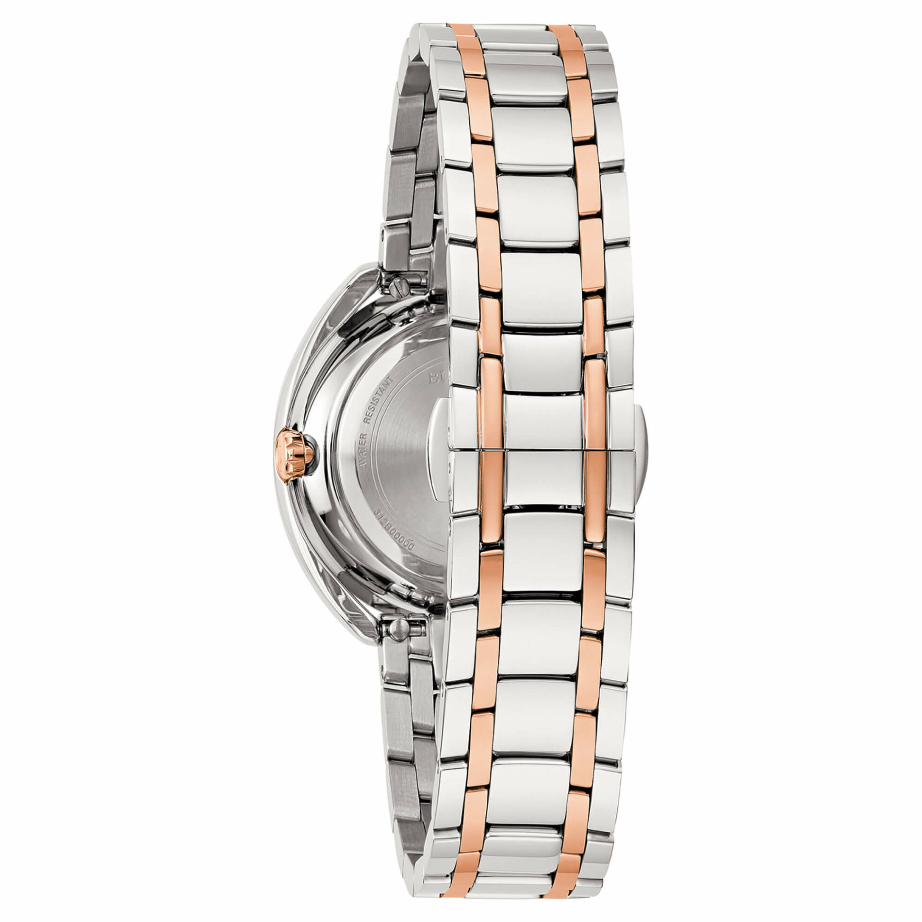 Bulova Duality 98P219 - Gioielleria Casavola di Noci - orologio al quarzo da donna - bracciale in acciaio INOX PVD color oro rosa - idee regalo 50 anni migliore amica