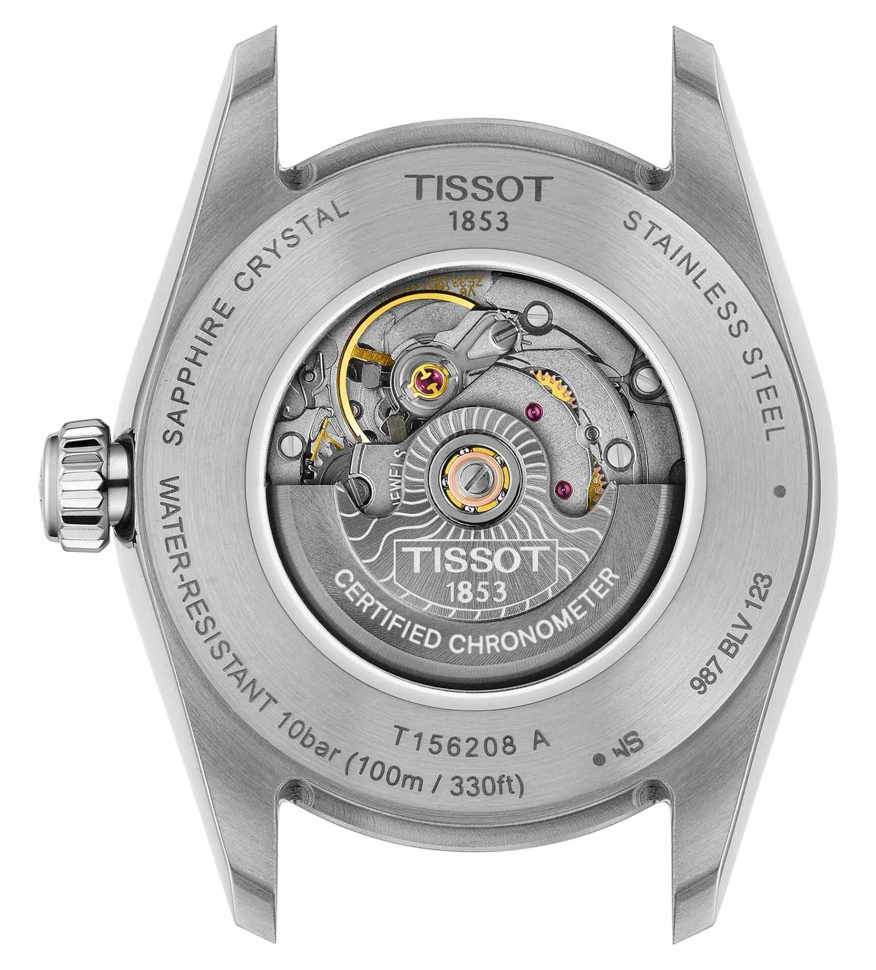 Tissot Ballade 30mm T156.208.11.033.00 - Gioielleria Casavola di Noci - orologio rotondo automatico svizzero da donna certificato cosc - cassa in acciaio INOX e vetro zaffiro