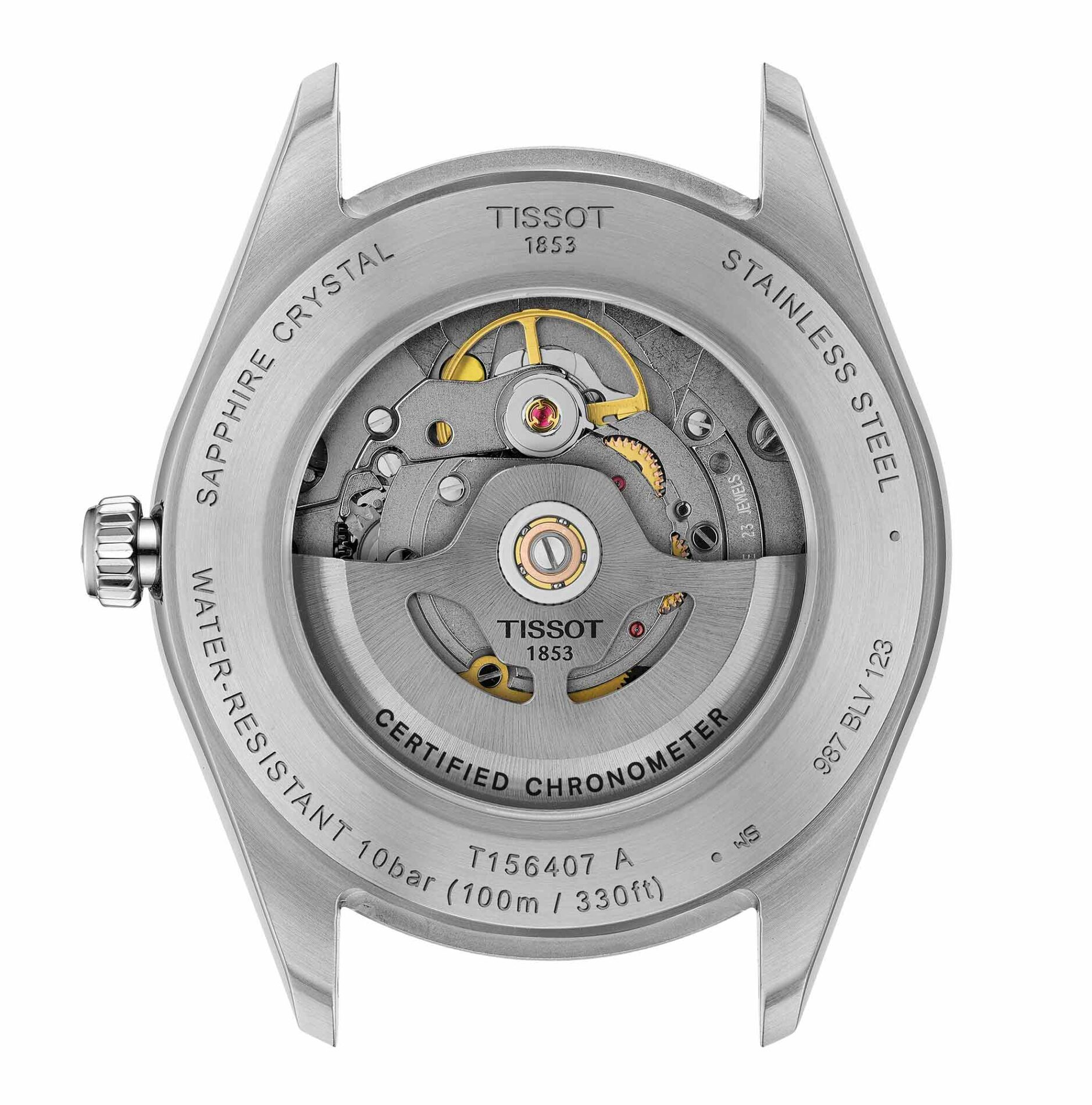 Tissot Ballade 39mm T156.408.22.033.00 - Gioielleria Casavola di Noci - orologio automatico svizzero da uomo con calibro COSC - cassa e bracciale in acciaio INOX