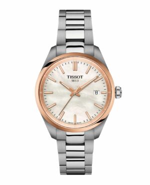 Tissot PR 100 34MM T150.210.21.111.00 - Gioielleria Casavola di Noci - orologio svizzero da donna con ghiera color oro rosa - quadrante madreperla