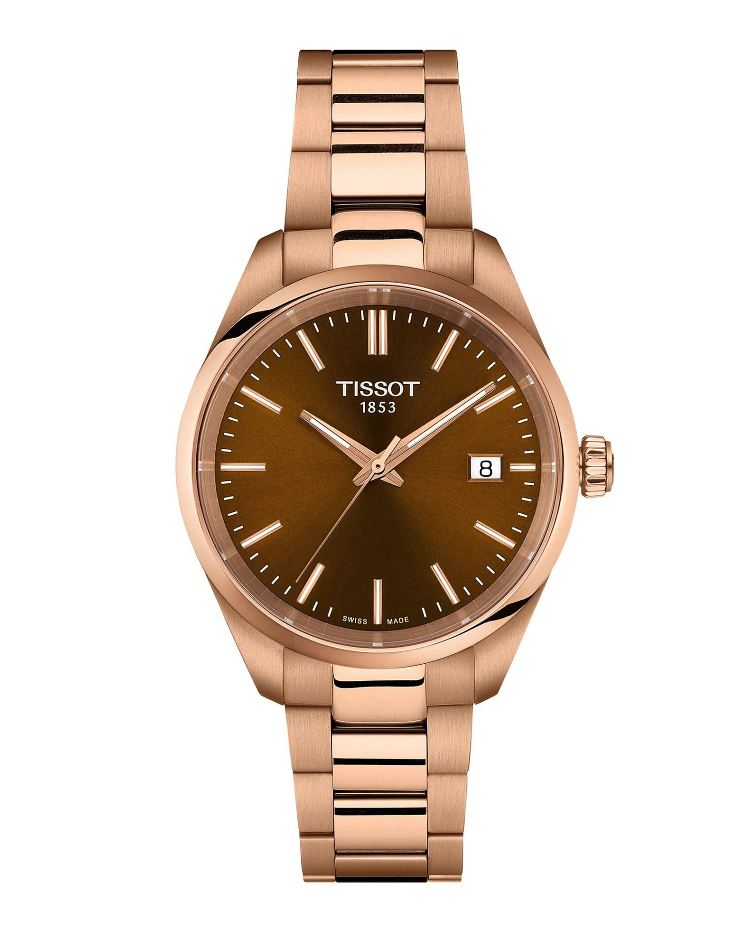 Tissot PR 100 34MM T150.210.33.291.00 - Gioielleria Casavola di Noci - orologio da donna svizzero - quadrante marrone - idee regalo 30 anni migliore amica