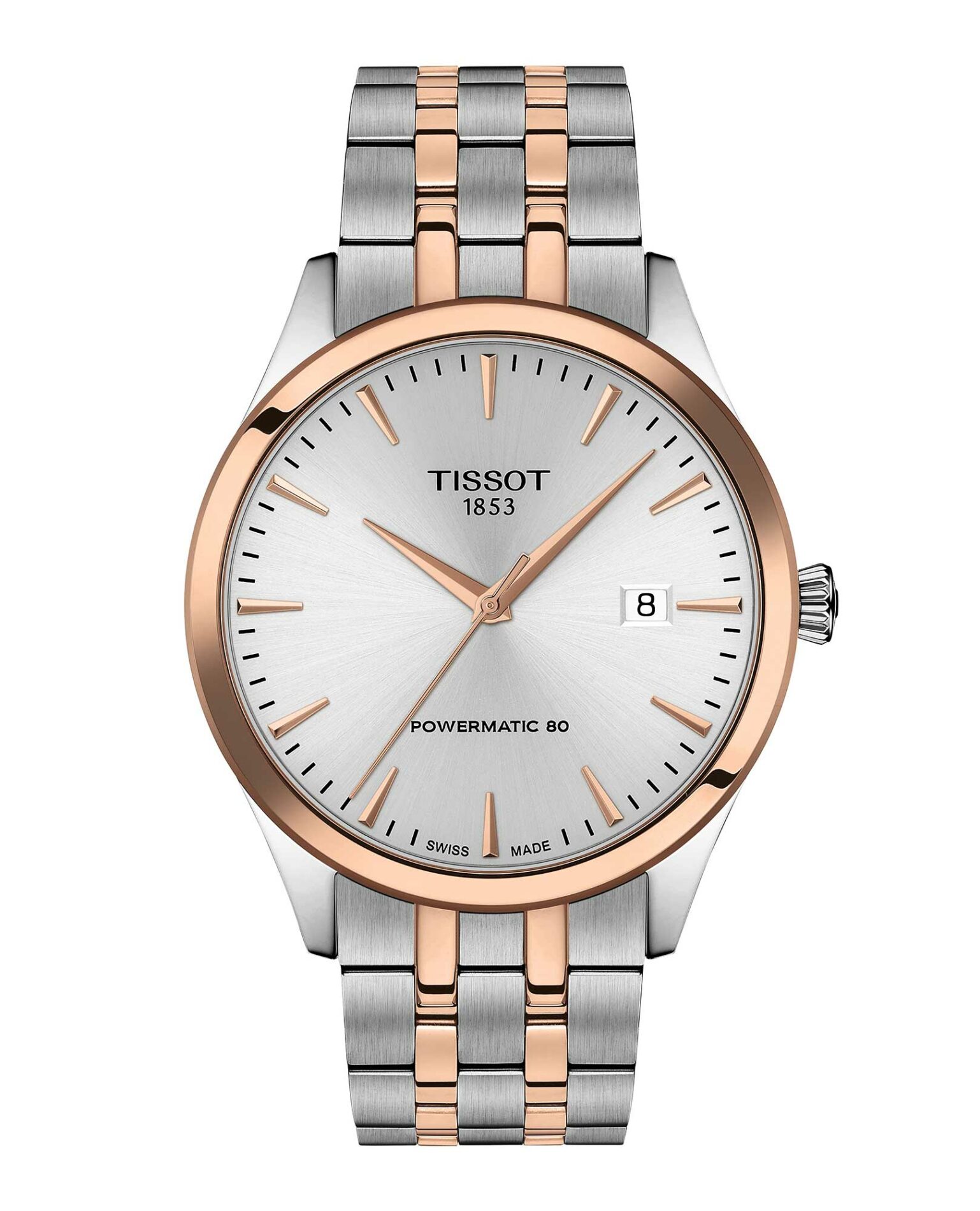 Tissot Classic Dream 40MM T158.407.22.031.01 - Gioielleria Casavola di Noci - orologio svizzero automatico da uomo - ghiera color oro rosa - bracciale in acciaio INOX