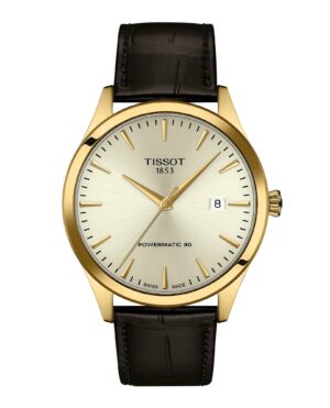 Tissot Classic Dream 40MM T158.407.36.261.00 - Gioielleria Casavola di Noci - orologio svizzero automatico da uomo - cinturino in pelle marrone - quadrante avorio