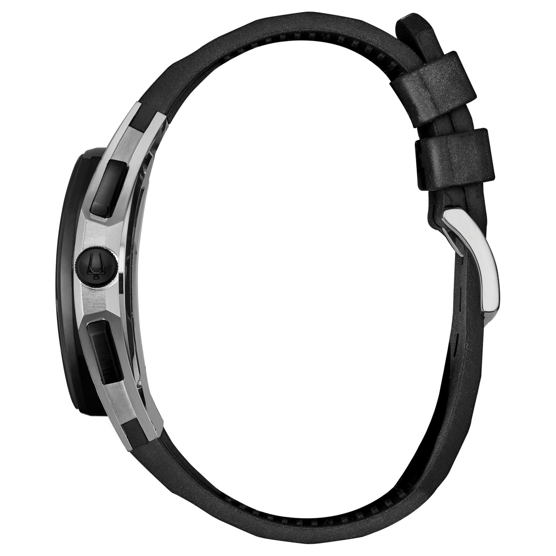 Bulova Curv Progressive 98A161 - Gioielleria Casavola di Noci - cronografo al quarzo con lancette a movimento continuo - cinturino in gomma