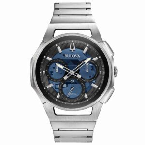 Bulova Curv Progressive 98A205 - Gioielleria Casavola di Noci - cronografo con quadrante scheletrato - calibro al quarzo con lancette a movimento continuo