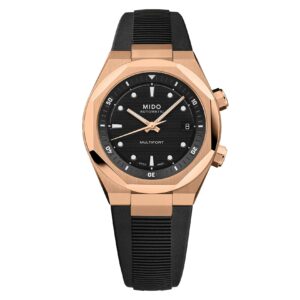 Mido Multifort 8 Two Crowns M047.507.37.051.00 - Gioielleria Casavola di Noci - orologio automatico svizzero con cassa in acciaio INOX color oro rosa