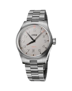Oris ProPilot Date 01 733 7805 4163-07 8 20 04LC - Gioielleria Casavola di Noci - orologio automatico svizzero - quadrante color gesso - bracciale in acciaio INOX