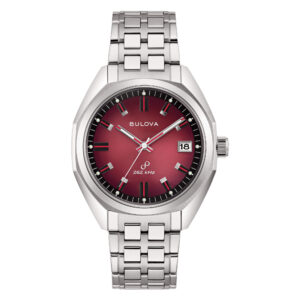 Bulova Jet Star 96B401 - Gioielleria Casavola di Noci - orologio al quarzo con lancette a movimento continuo - quadrante rosso - idee regalo compleanno 40 anni uomo