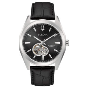 Bulova Surveyor Automatic 96A273 - Gioielleria Casavola di Noci - orologio automatico da uomo - quadrante con finestra sul calibro