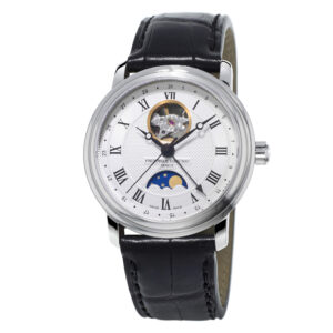 Frederique Constant Classics Heart Beat FC-335MC4P6 - Gioielleria Casavola di Noci - orologio automatico svizzero da uomo con fasi lunari e data - quadrante open heart