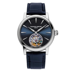Frederique Constant Manufacture Tourbillon FC-980N3H6 - Gioielleria Casavola di Noci - orologio svizzero con calibro di manifattura - cinturino in pelle di alligatore blu
