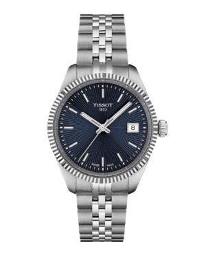 Tissot Ballade 34mm T156.210.11.041.00 - Gioielleria Casavola di Noci - orologio svizzero al quarzo da donna - quadrante blu - ghiera zigrinata