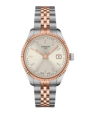 Tissot Ballade 34mm T156.210.22.031.01 - Gioielleria Casavola di Noci - orologio svizzero al quarzo da donna - ghiera zigrinata color oro rosa in acciaio INOX