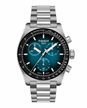 Tissot PR516 Chronograph T149.417.11.041.01 - Gioielleria Casavola di Noci - cronografo svizzero da uomo - quadrante blu sfumato - ghiera nera