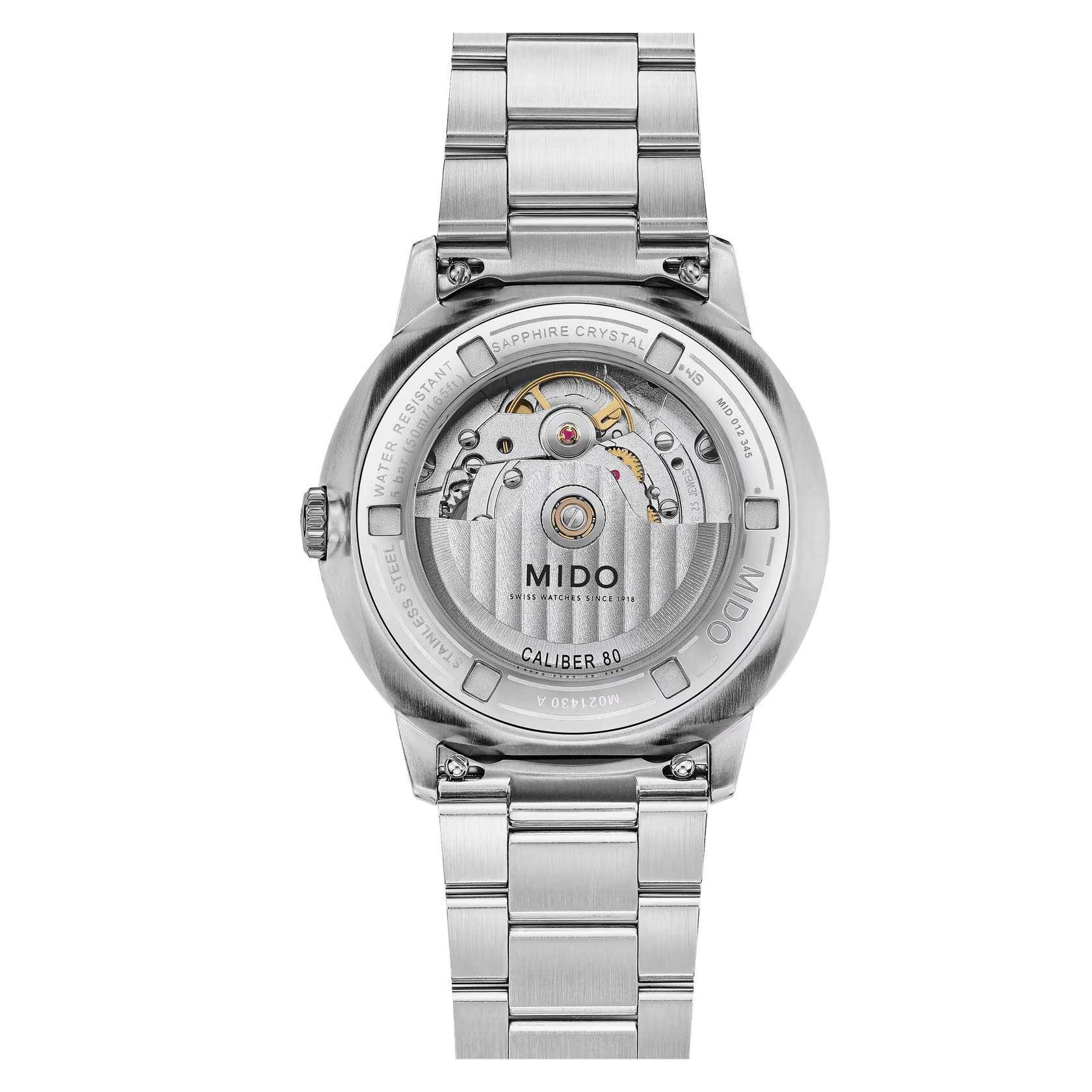 Mido Commander Datoday M021.430.11.031.00 - Gioielleria Casavola di Noci - orologio automatico svizzero con fondello trasparente - vetro zaffiro