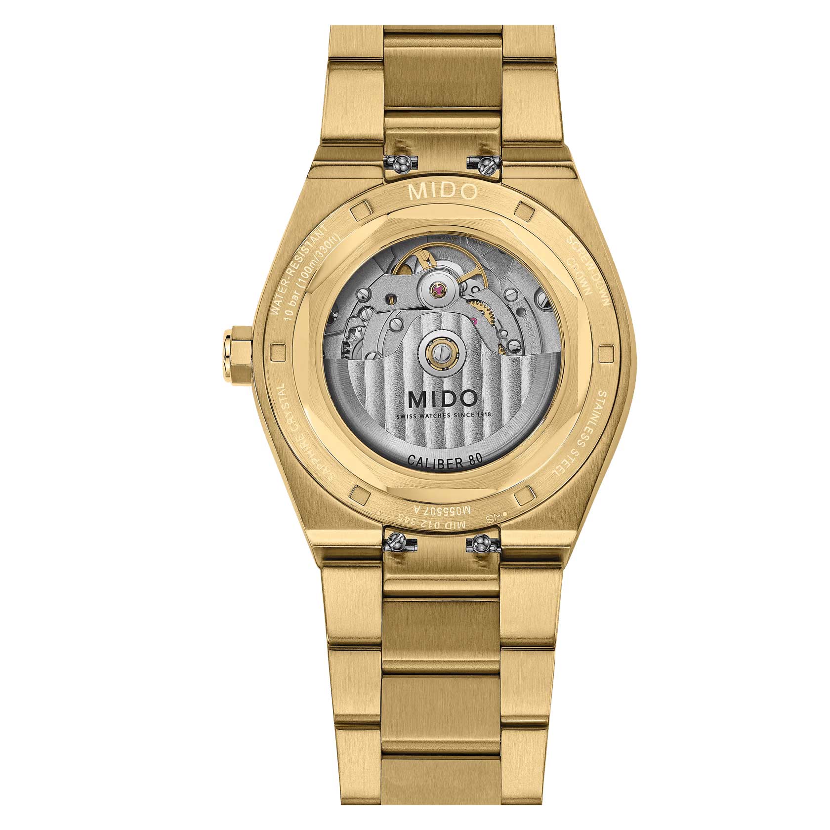 Mido Multifort 8 One Crown M055.507.33.041.00 - Gioielleria Casavola di Noci - orologio automatico svizzero con fondello trasparente