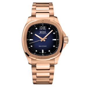 Mido Multifort TV Big Date M049.526.33.041.00 - Gioielleria Casavola di Noci - orologio automatico da uomo con quadrante blu - funzione Gran Data
