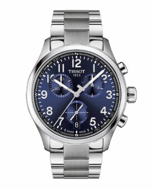 Tissot Chrono L T116.417.11.042.00 - Gioielleria Casavola di Noci - cronografo svizzero da uomo al quarzo con quadrante blu - bracciale in acciaio INOX
