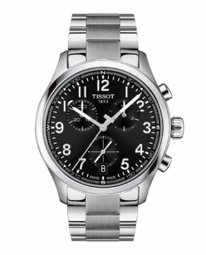 Tissot Chrono L T116.417.11.052.00 - Gioielleria Casavola di Noci -cronografo svizzero da uomo al quarzo con quadrante nero - bracciale in acciaio INOX