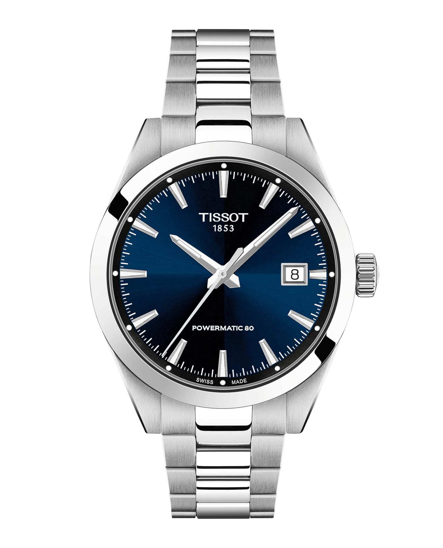 Tissot Gentleman 38mm T165.807.11.041.00 - Gioielleria Casavola di Noci - orologio svizzero automatico unisex - cassa e bracciale in acciaio INOX - quadrante blu
