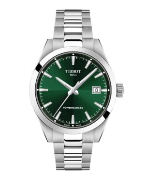 Tissot Gentleman 38mm T165.807.11.091.00 - Gioielleria Casavola di Noci - orologio svizzero automatico unisex - cassa e bracciale in acciaio INOX - quadrante verde