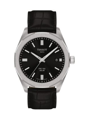 Tissot PRC 100 Solar T151.422.16.051.00 - Gioielleria Casavola di Noci - orologio svizzero al quarzo con ricarica solare - quadrante nero - cinturino in pelle