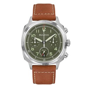 Bulova Crono Military 96B482 - Gioielleria Casavola di Noci - cronografo al quarzo con movimento 262 khz precisionist - quadrante verde oliva