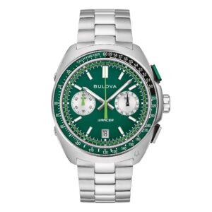 Bulova Racer 98B468 - Gioielleria Casavola di Noci - cronografo al quarzo giapponese - quadrante verde