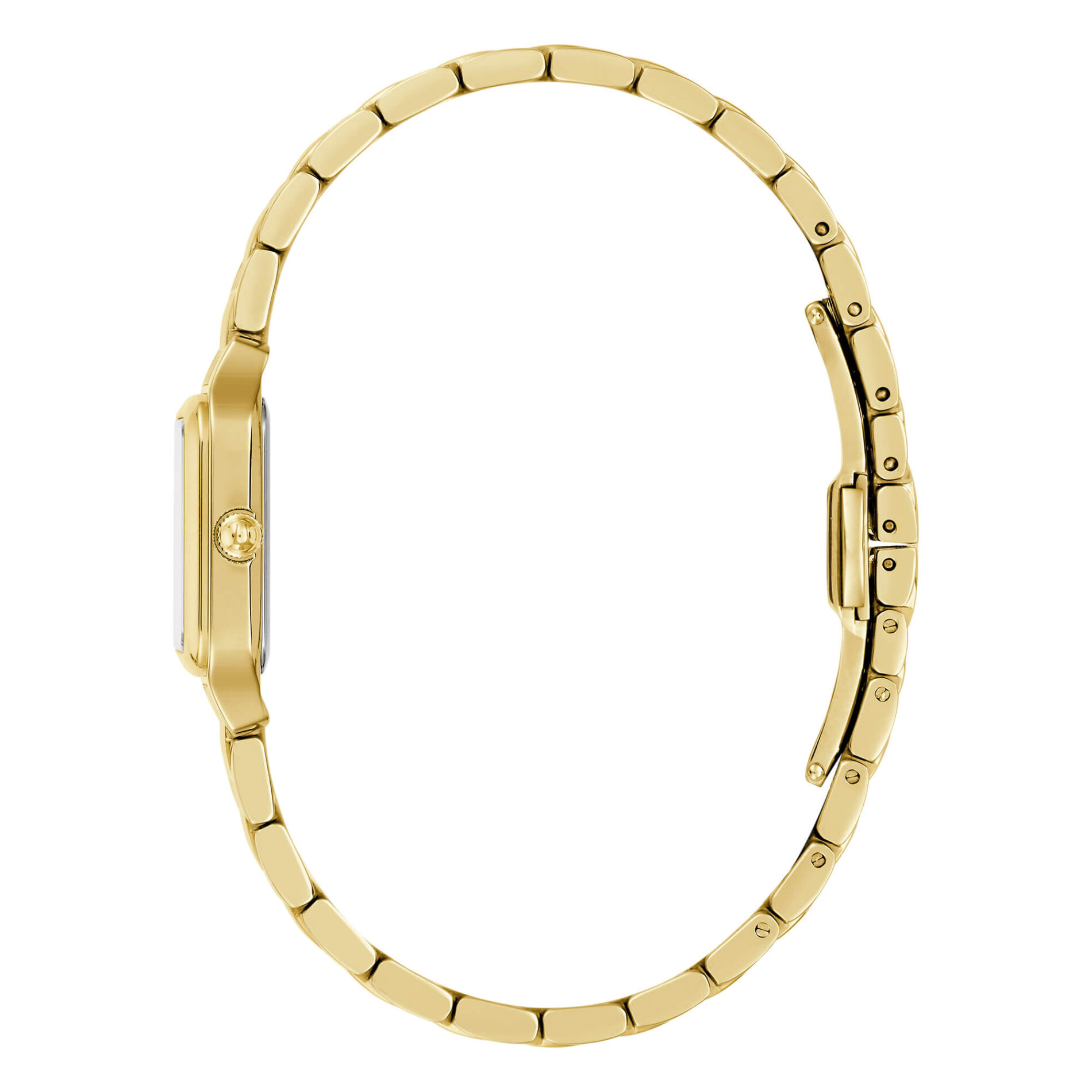 Bulova Sutton Square 97L191 - Gioielleria Casavola di Noci - orologio da donna quadrato piccolo - cassa in acciaio INOX PVD color oro giallo