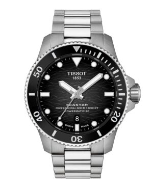 Tissot Seastar 2000 T120.907.11.051.00 - Gioielleria Casavola di Noci - orologio automatico svizzero subacqueo 600 metri - con valvola per fuoriuscita elio - ghiera in ceramica nera
